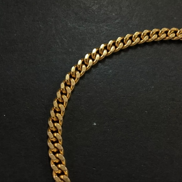 AUTH Christian Dior Logo CD Bracelet Gold - Picture 3 of 7